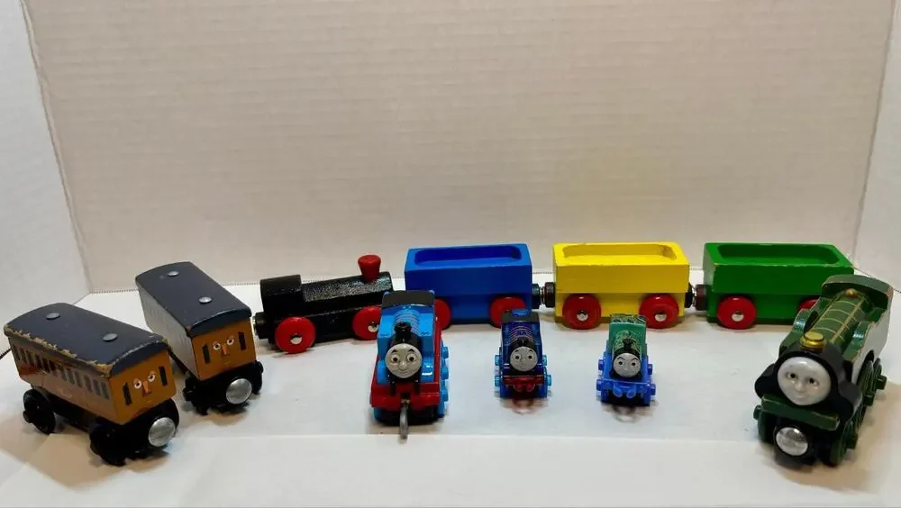 Wooden Magnetic Train Car Lot- Thomas Tank, Others